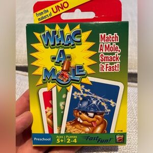 NWT Whac-A-Mole Card Game